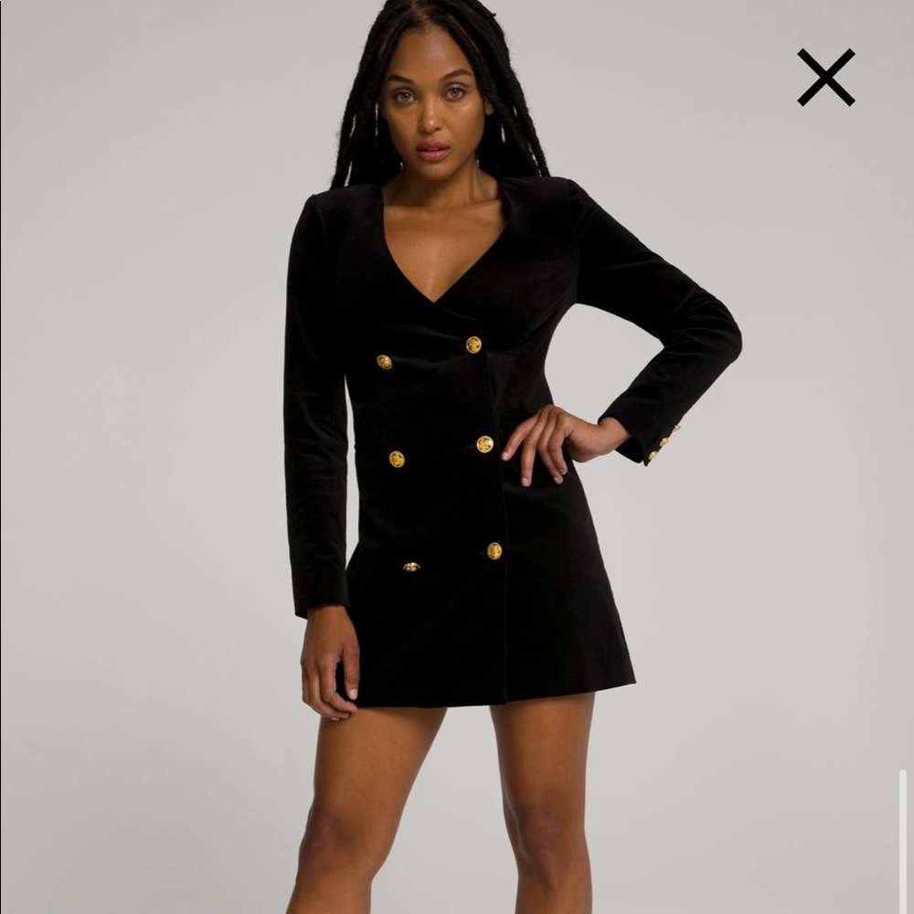 Good American Women’s Boss Blazer Dress - black